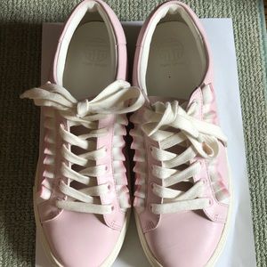 Tory Sport 71/2 Pink Ruffle Sneaker